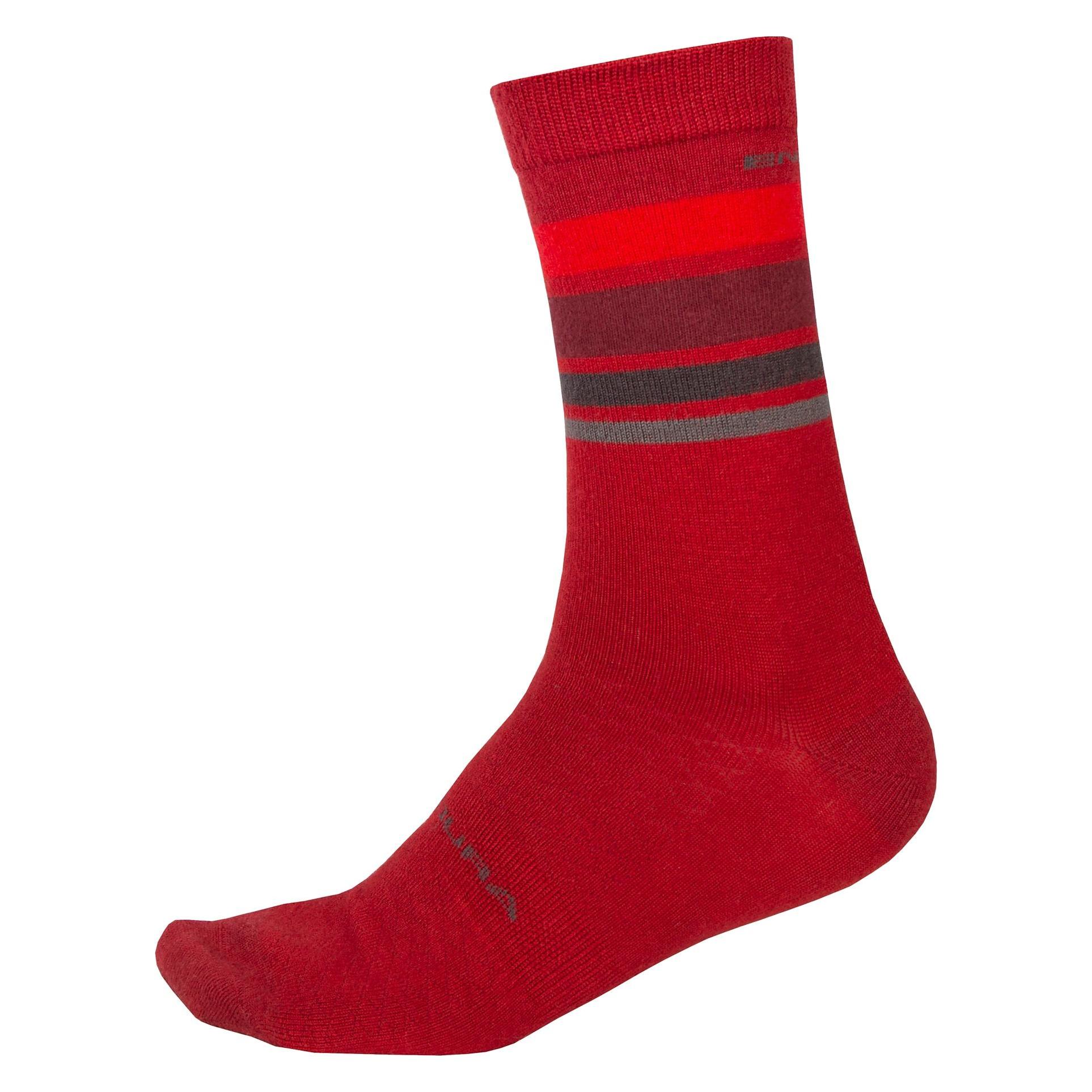 Endura BaaBaa Merino Stripe Socken (L) (E1234RD/L-XL)
