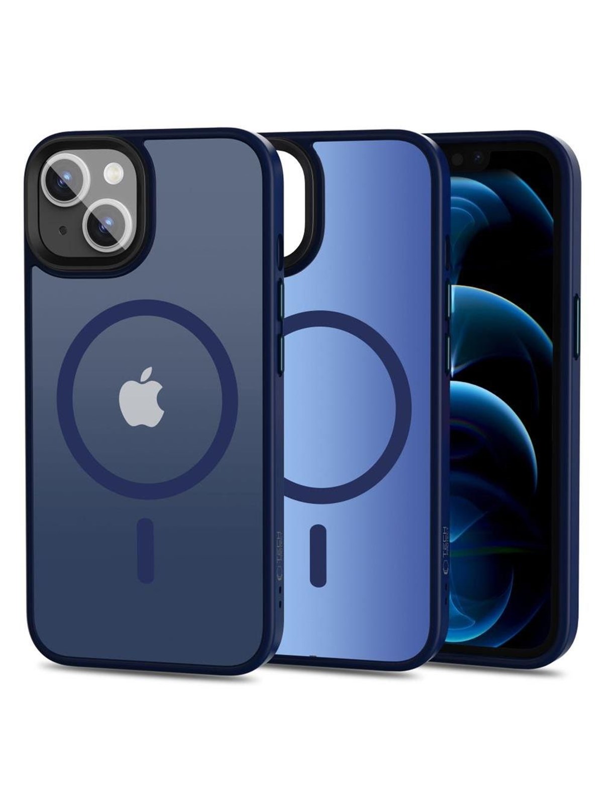 Tech-Protect MagMat MagSafe Case for iPhone 13 - Navy Matte