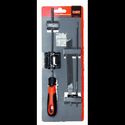 Bahco 168-COMBI-4.0-6922 Kettensägefeile-Set, Ergo-Heft, 200mm Ø 4,0mm, Feilen-Hilfe Länge 200 mm 1 St.