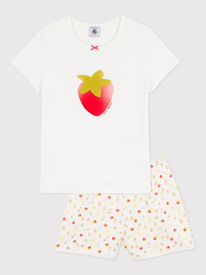 PETIT BATEAU Pyjama in Weiß - 116