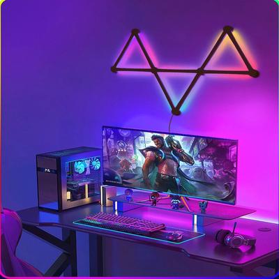 Inspire Select Smart RGB LED Wall Light Bars WiFi App Controlled Modular Gaming & TV Backlight Lamp 5v 9pcs White Lamp no 5v 2a Usb Plug