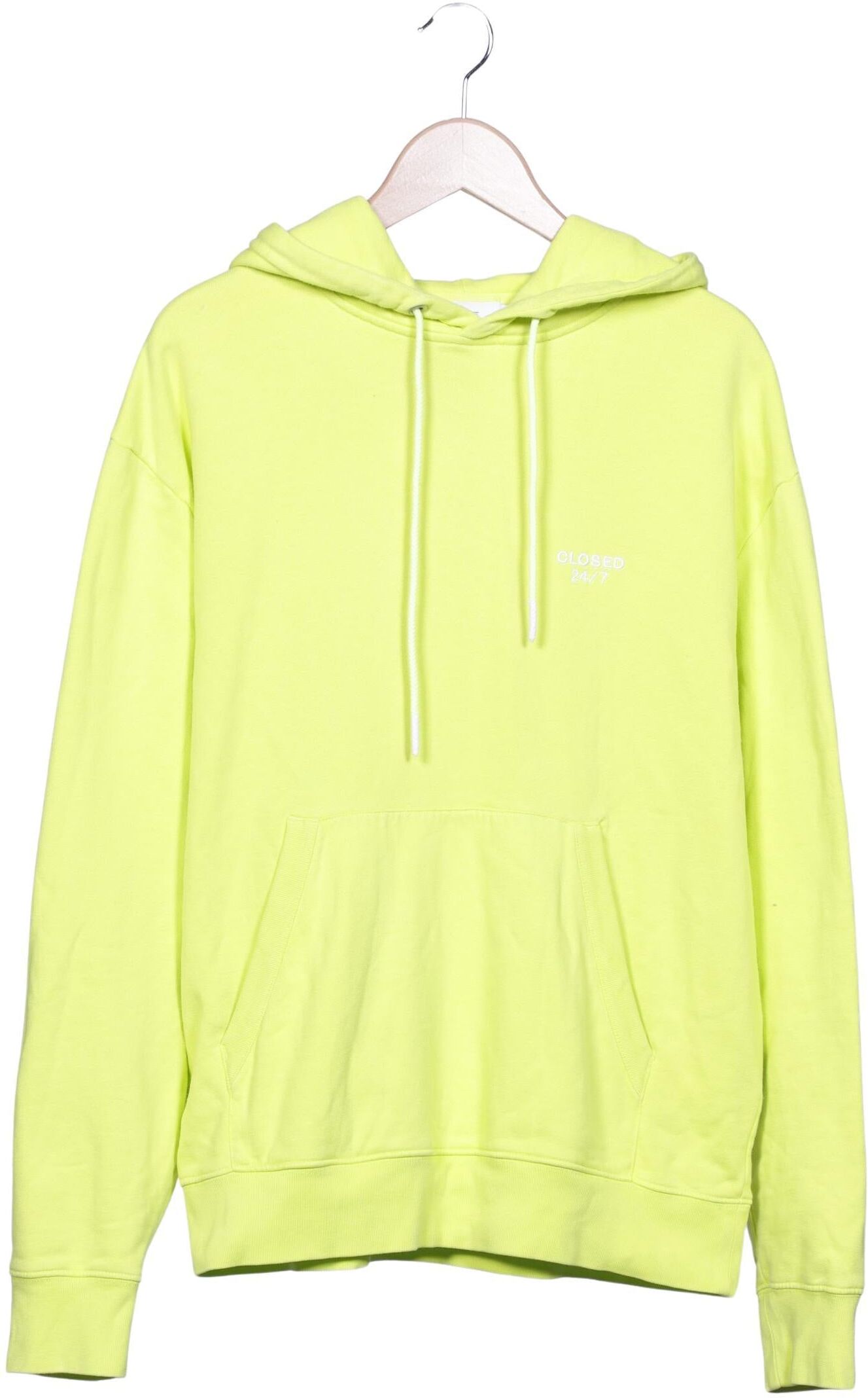 Closed Herren Kapuzenpullover, Neon, Gr. M, Baumwolle - Second Hand