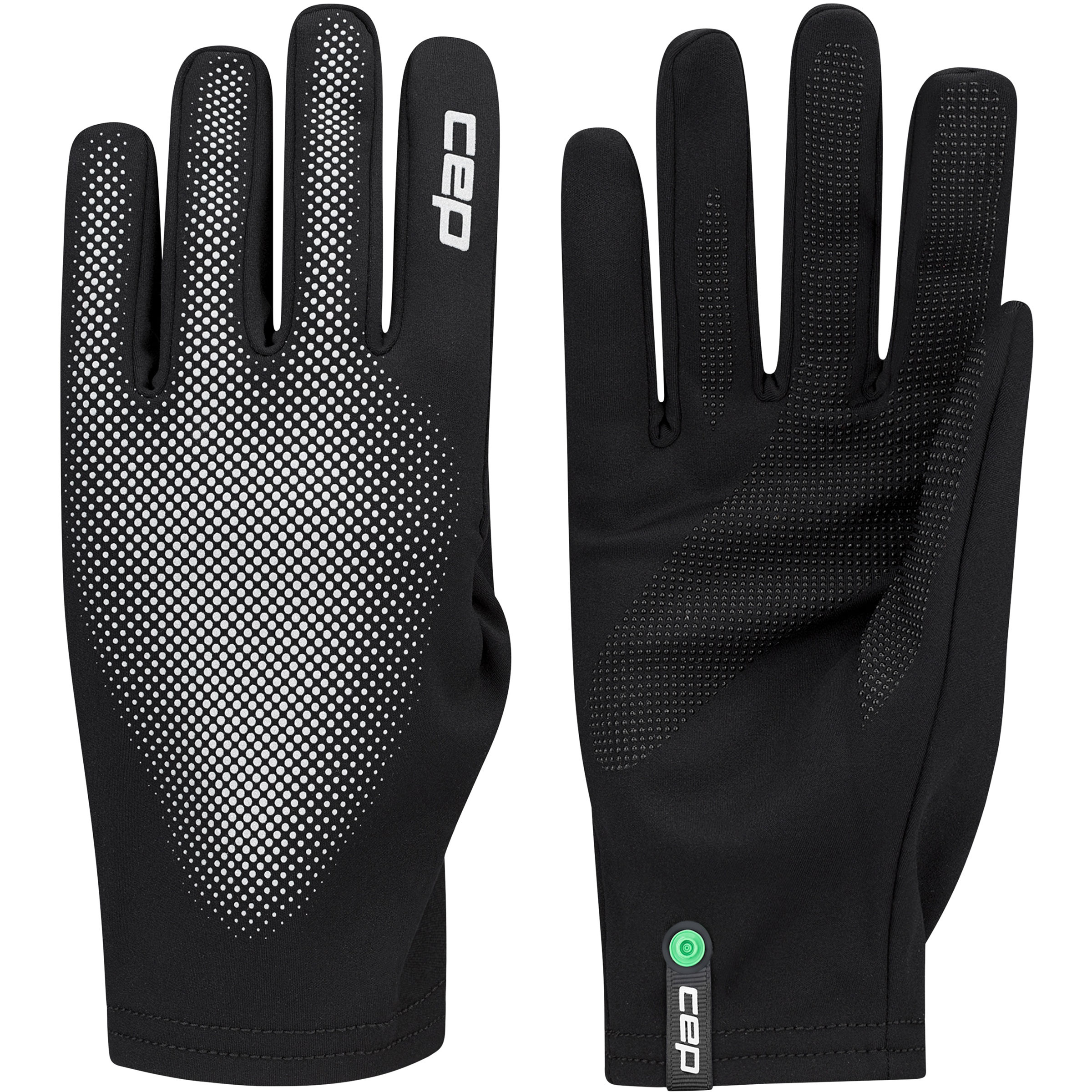 CEP Core Run Fingerhandschuhe schwarz Größe S Laufen Schnell trocknend