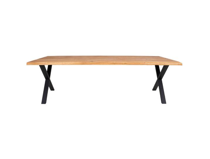 Esstisch Yavona Eiche Natur/Metall natur/schwarz B 100 T 300 cm