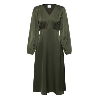 Midikleid ICHI "ICHI Freizeitkleid IHSTORMY", Damen, Gr. 36, Normalgrößen, rosin, Kleider Midikleid