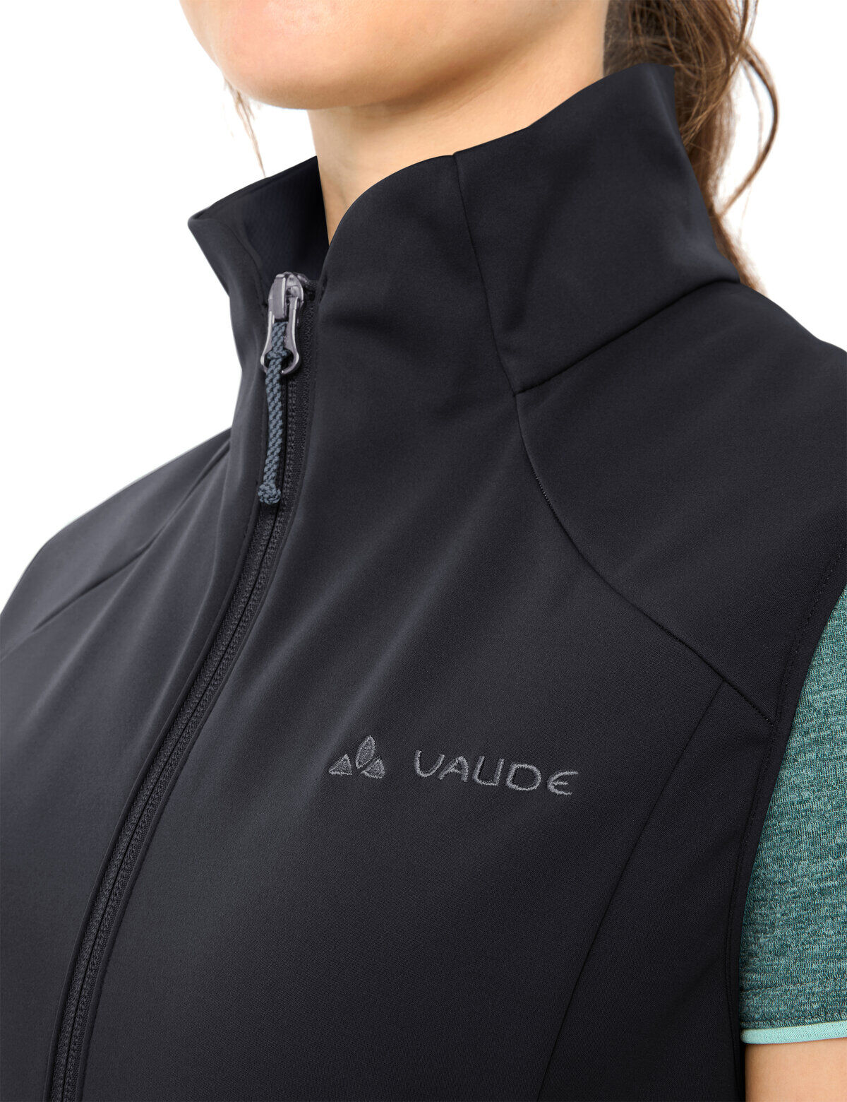 Softshellweste VAUDE "Women's Everhike Softshell Vest", Damen, Gr. 36, schwarz, Obermaterial: 100% Polyester. Futter: 100% Polyester, Westen Softshellweste, windabweisend, wasserabweisende Oberfläche, wärmeisolierend