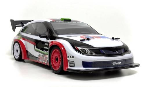 Absima 1:10 EP Rally "STi-X" brushed 4WD RTR + Gift Brushed 1:10 RC Modellauto Elektro Straßenmodell Allradantrieb (4WD) RtR 2,4 GHz Inkl. Akku un
