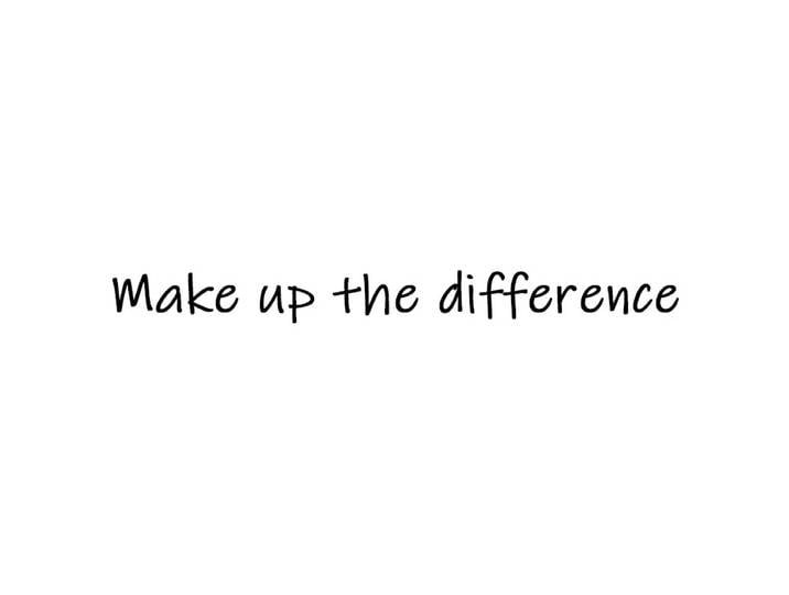 Faites la différence