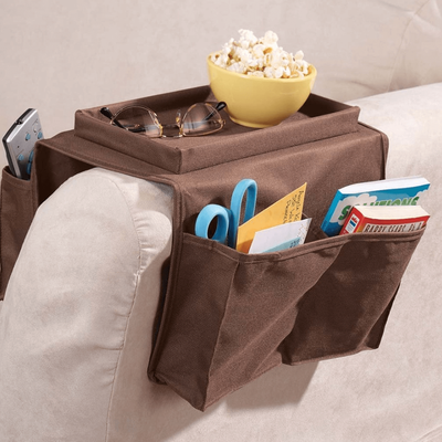 HomeDecorAndMore LLC Sofa Couch Armrest Organizer Black