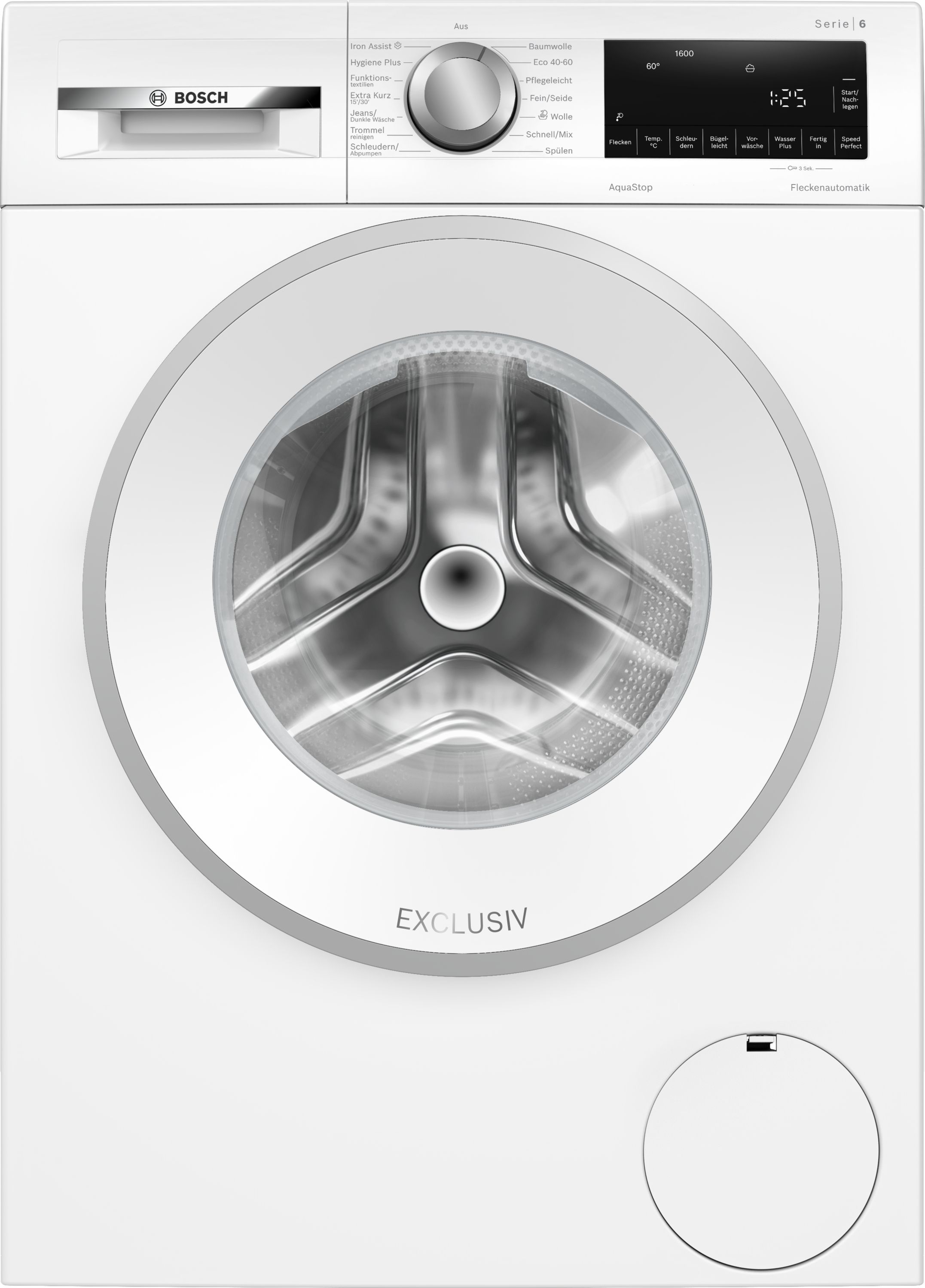 Bosch Serie 6 WGG256Z91 10 kg Frontlader Waschmaschine 1600 U/min aquaStop Funktion AutoClean (Weiß) jetzt zusätzlich 75¤ Cashback sichern*!