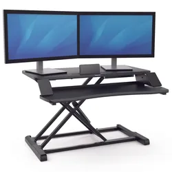 Fellowes Monitorständer Corsivo Sitz-Steh Workstation schwarz
