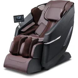 VEVOR Massagesessel mit flexibler SL-Schiene, 3D-Ganzkörper-Shiatsu-Massagegerät, Schwerelosigkeit, 10 bis 18 Automatikmodi, Heizung, Bluetooth-Lautsprecher, Luftkissen und Touchscreen 150 kg