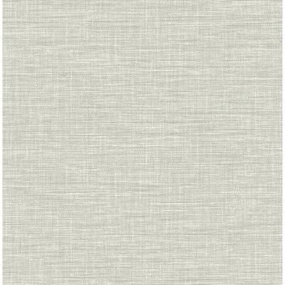 A-Street Prints Exhale Grey Woven Texture Wallpaper