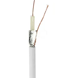 N CSBR4020WT1000 - Antennenkabel auf Rolle, Coax 12, 100.0m, Weiss
