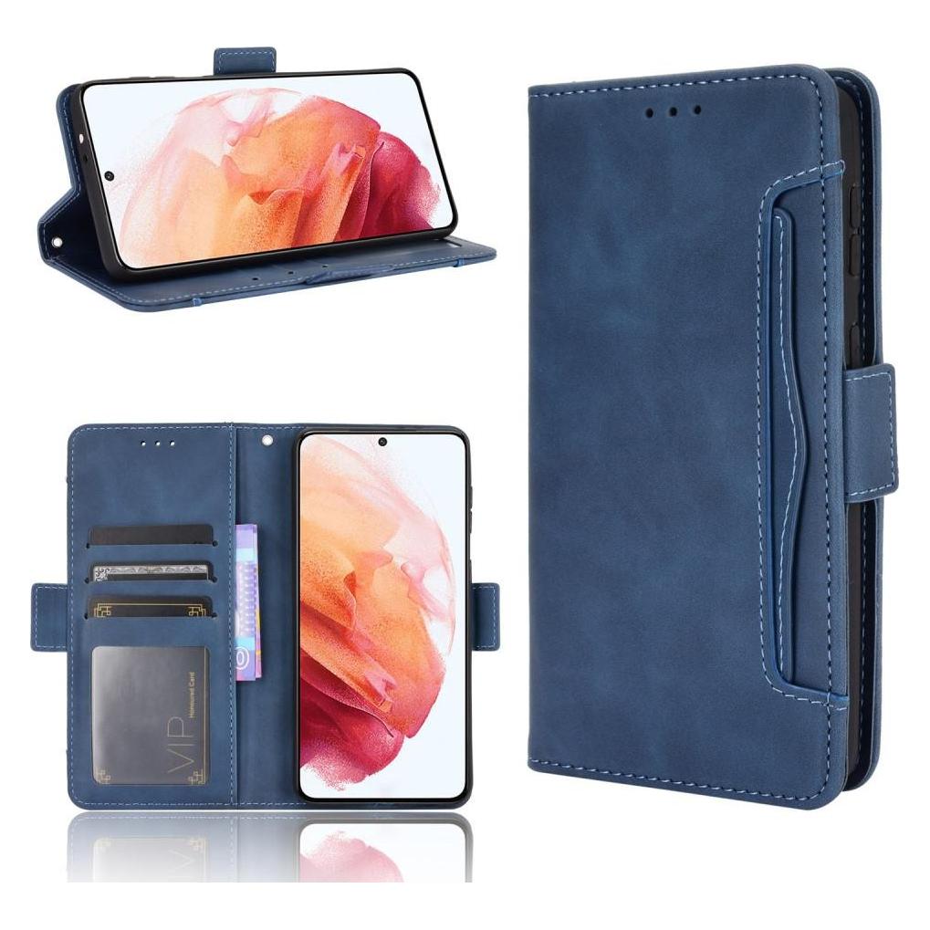Cover-Discount Galaxy S21+ - Etui mit vielen Kartenfächer blau (Samsung Galaxy S21+) (101232902D)