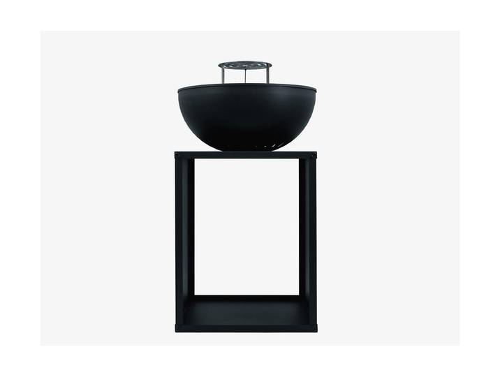 Feuerstelle INNOVESTA Innovesta Edenflair , schwarz, B:57cm H:90cm L:57cm Ø:57cm, Stahl, Feuerkörbe, Feuerstelle, Raucharme Feuerstelle inkl. Plancha-Platte und Aufsatz