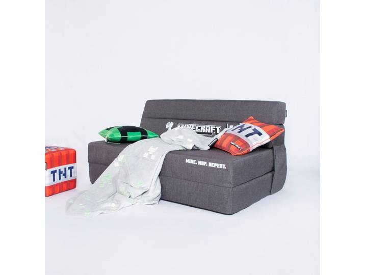 Minecraft Klappsofa „SleepCube“ – ausklappbar & passend zum Kinderbett - Luxusbetten24