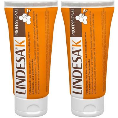 Lindesa K Professional Hautschutz- u.Pflegecr.Tube 2x 2x100 ml Creme