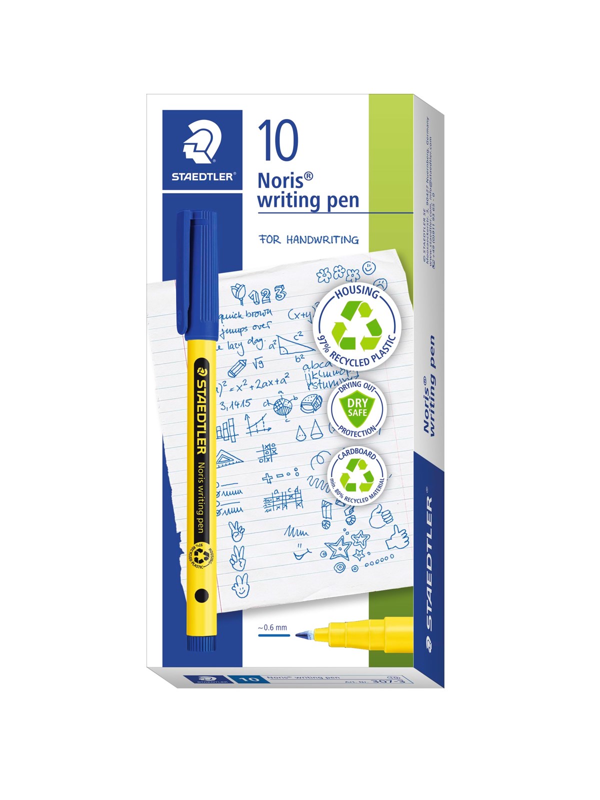 Staedtler Noris 307 Magenta 0.6 mm Fineliner-Stifte