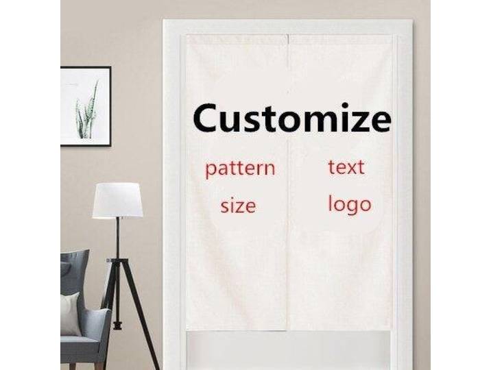 Rideau de porte personnalisé, rideau de porte personnalisé, cloison de toilette, rideau japonais Noren Feng Shui
