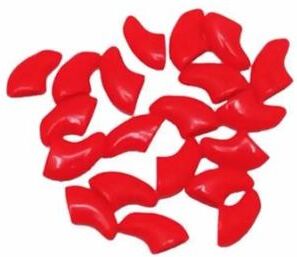 Uplifted Finds Silicone Soft Cat Nail Caps With Adhesive Glue Set red s