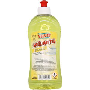 Stern Spülmittel Velvet Zitrone, höchste Fettlösekraft, Flasche, 500 ml