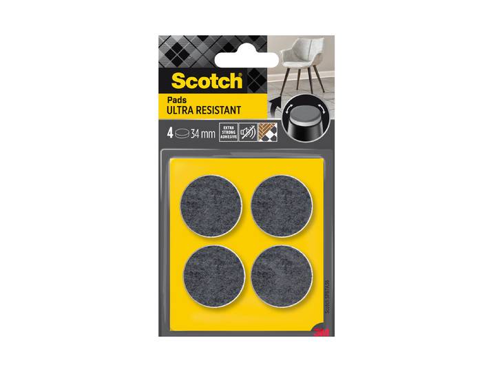 3M Scotch Filzgleiter Extra Robust ⌀ 3.4 cm 4 Stück