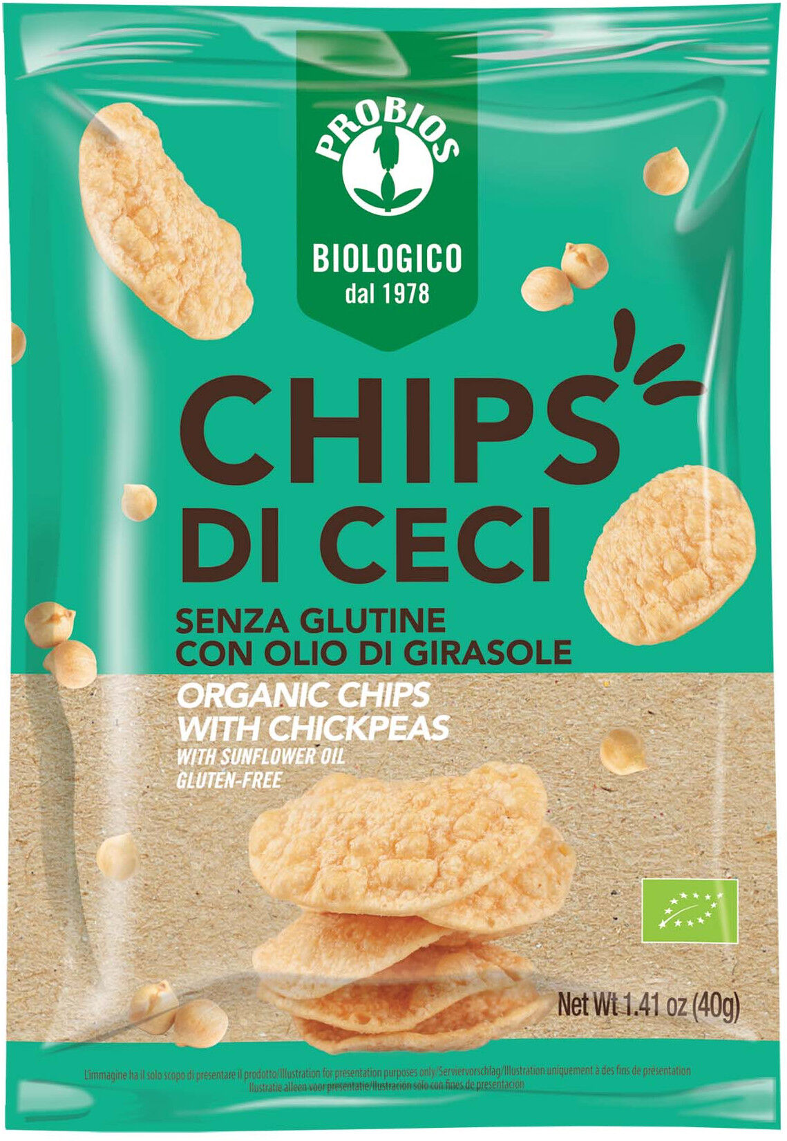 Probios Spa Societa Benefit Probios Chips Ceci 40g