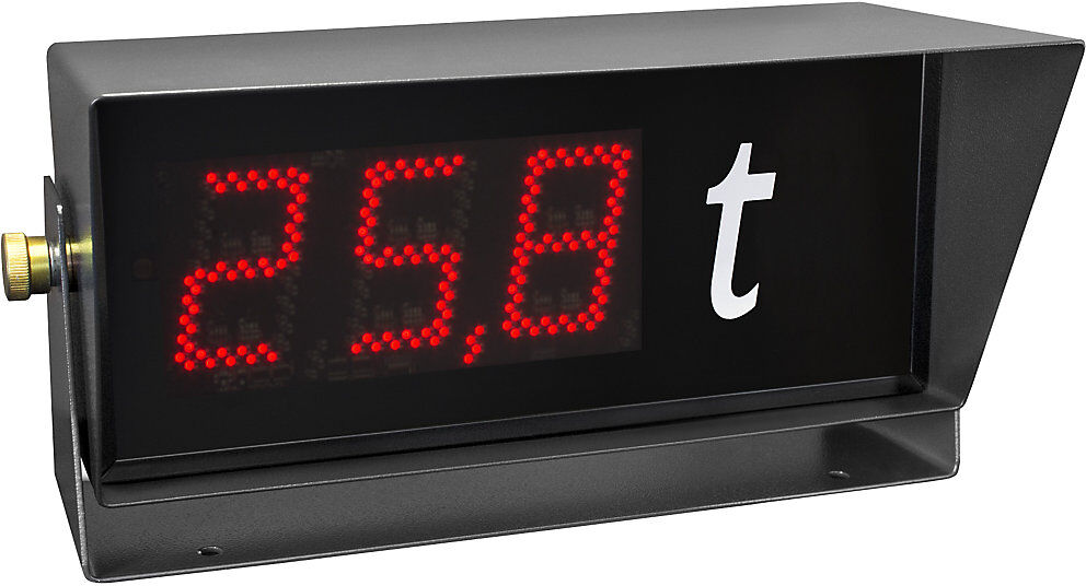 kaiserkraft LED-Industriedisplay NDI 100/3, HxBxT 220 x 513 x 210 mm, 3 Ziffern, schwarz
