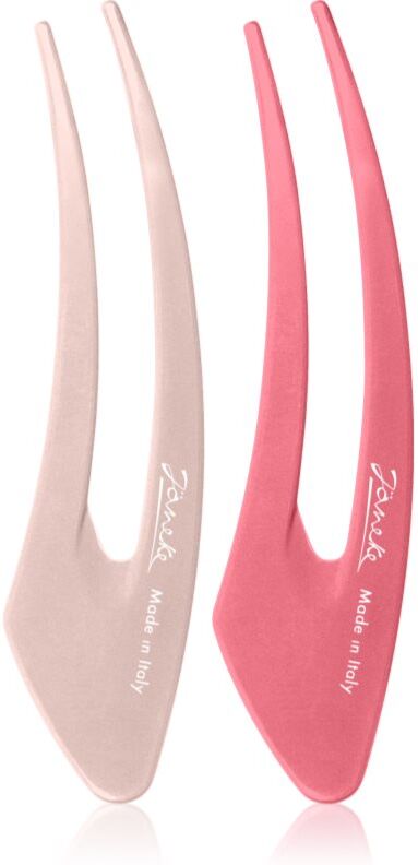 Janeke Hair Clip barrettes à cheveux Pink 2x12.5 cm