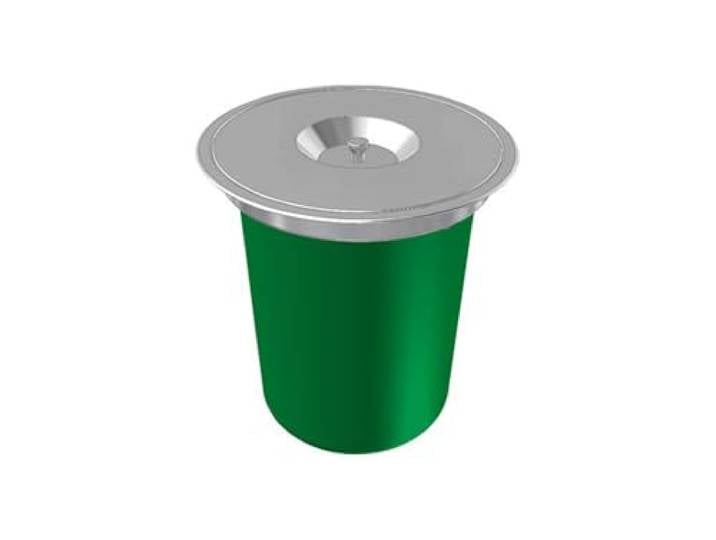 FRANKE Flush-M F12 Abfalleimer, Edelstahl, 12 l, 30,6 cm, 315 mm, Grün