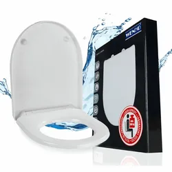 WENKO WC Sitz Mod. Sindia Weiß, stabiler Toilettensitz mit Absenkautomatik