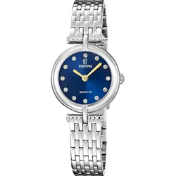 Festina Quarz Damen Mademoiselle F20789/4 - blau,Stahl - 26mm