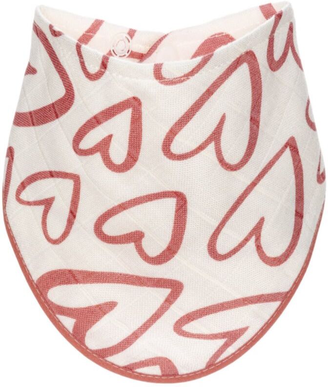 T-TOMI BIO Bamboo Bibs Pink Hearts bavoir 27 x 42 cm 1 pcs