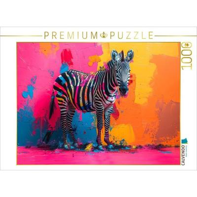 CALVENDO Puzzle Tiere in der Pop-Art dre | 1000 Teile Lege-Größe 64x48cm Foto-Puzzle für glückliche Stunden