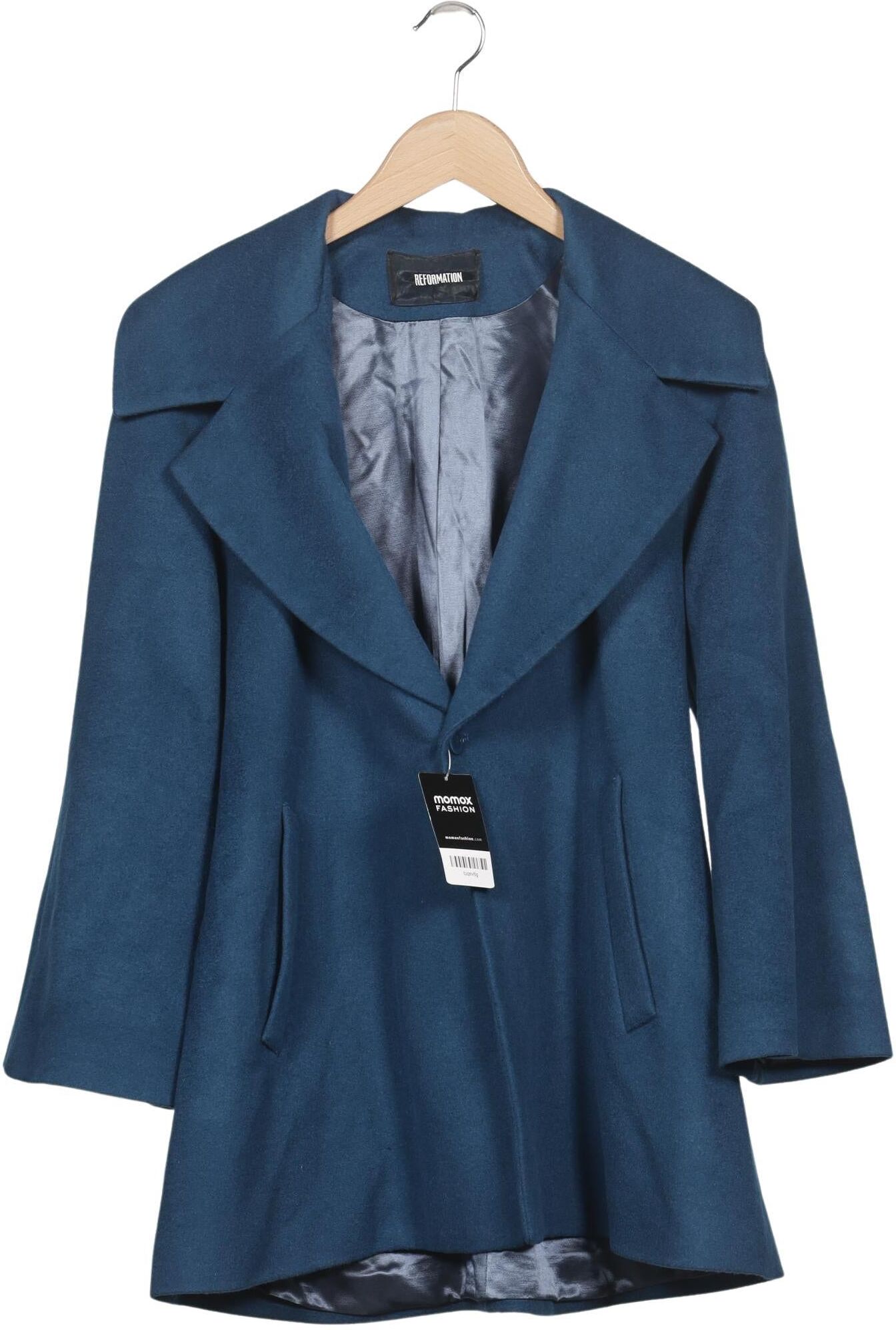 Reformation Damen Mantel, Blau, Gr. XS, kein / Etikett - Second Hand