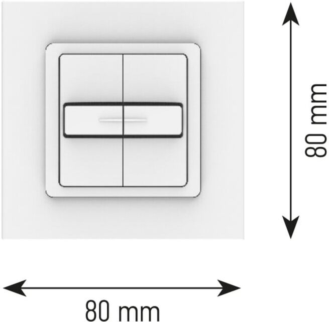 Somfy Bedientastenfeld Smoove Duo IN 1800536)
