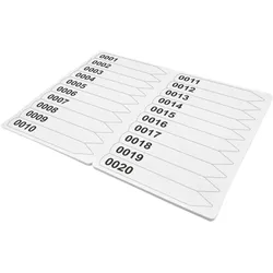 CombiCraft Stecketiketten mit Nummerierung 20x120mm 200μ - 500 Stück
