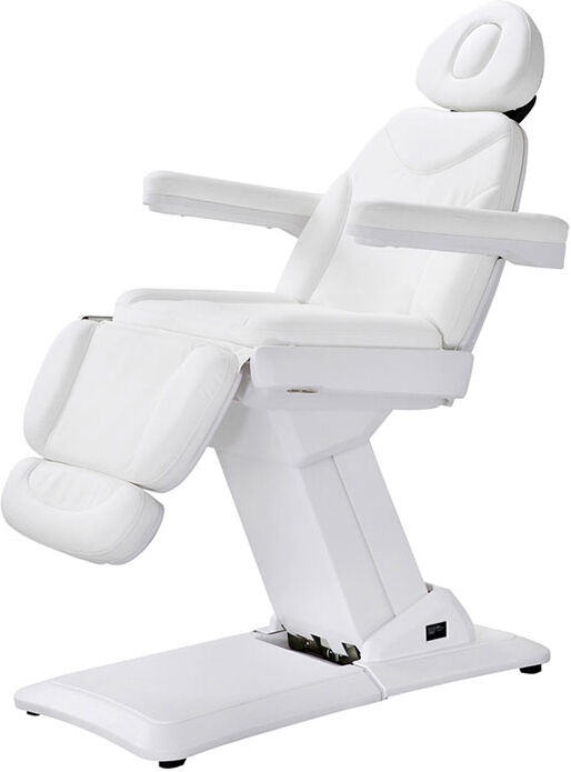 Cadeirão marquesa de estética Maxi: Elétrico com quatro motores e estrutura de grande estabilidade, grande conforto e reposabrazos reversíveis