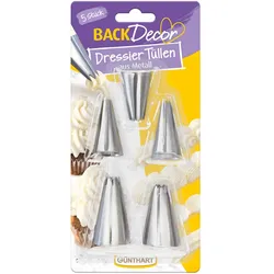 Günthart Metall Dressier-Tüllen 5 Stück