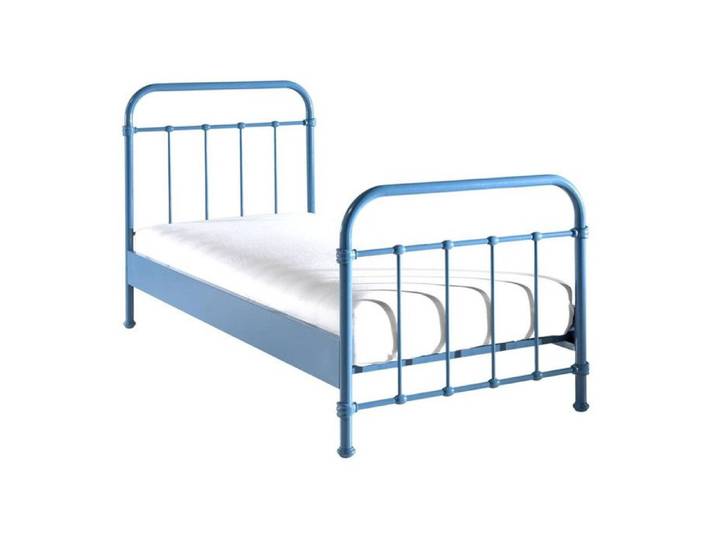 Lit Enfant Métal  New York  90x200cm Bleu