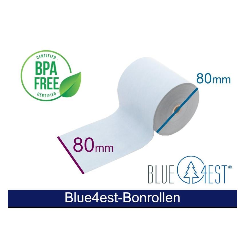Artdev Thermorolle - 80 80 12 (B/D(max.)/K) Blue4est (Blau) Ökopapier, 80m, 52g, 35 Jahres Qualitä... (ADT808012-BT-BLUE4EST-55) Mindestbestellmenge: 5 Stück