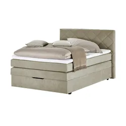 Boxspringbett   ¦ beige ¦ Maße (cm): B: 152 H: 116