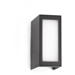Faro Outdoor LED Wandleuchte LOG 9W, 3000K, P54, dunkelgrau FAR-70264