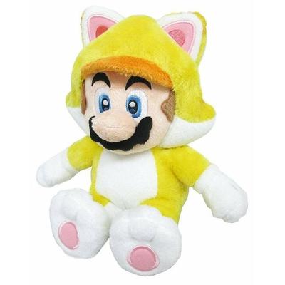 Nintendo Mario Cat, Plüschfigur, gelb, 24 cm