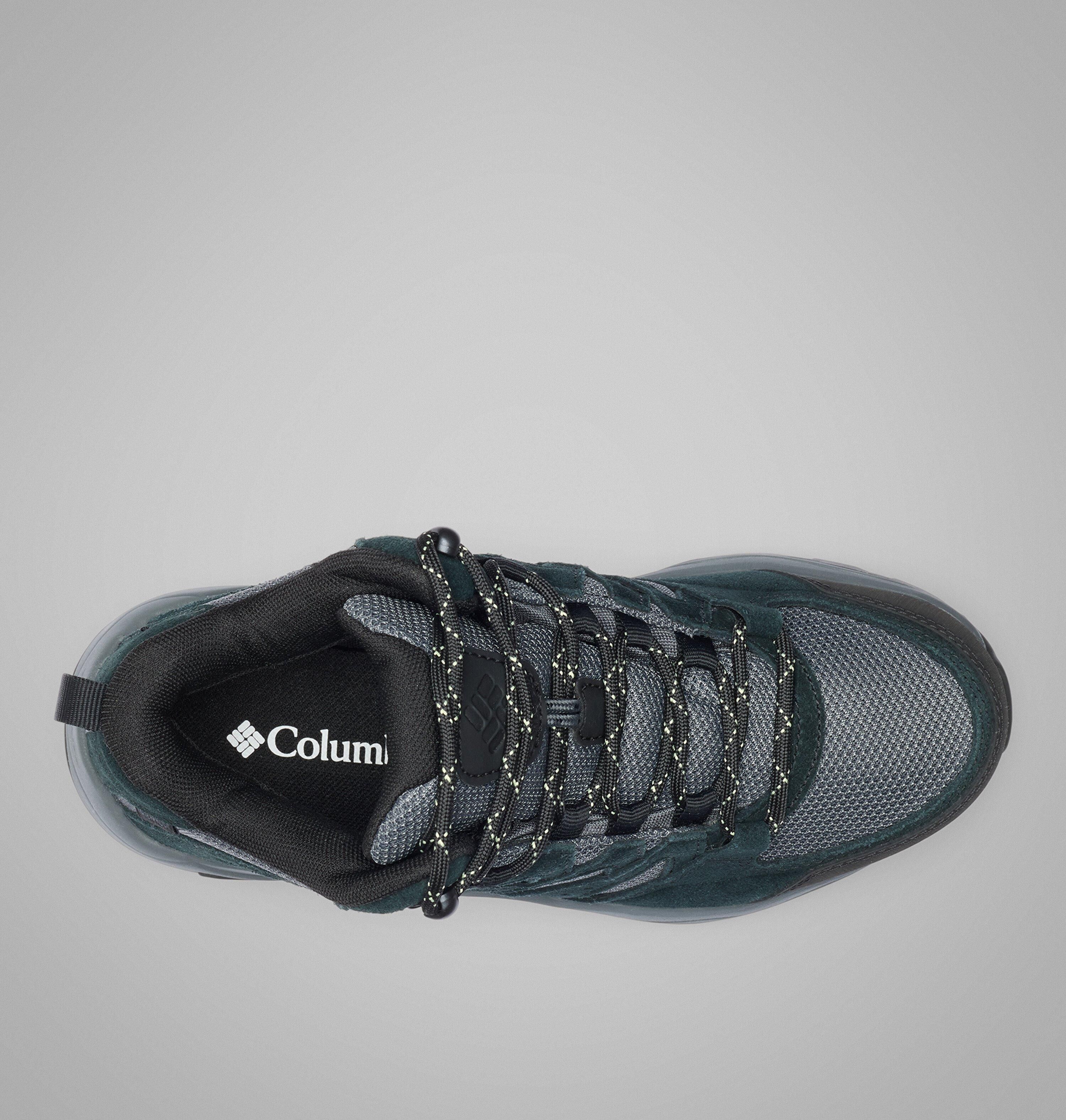 Wanderschuh COLUMBIA "REDMOND™ IV MID WATERPROOF", Damen, Gr. 37, schwarz (schwarz, citron haze), Mesh, Synthetik, Schuhe Wanderschuh, wasserdicht schwarz, citron haze 37