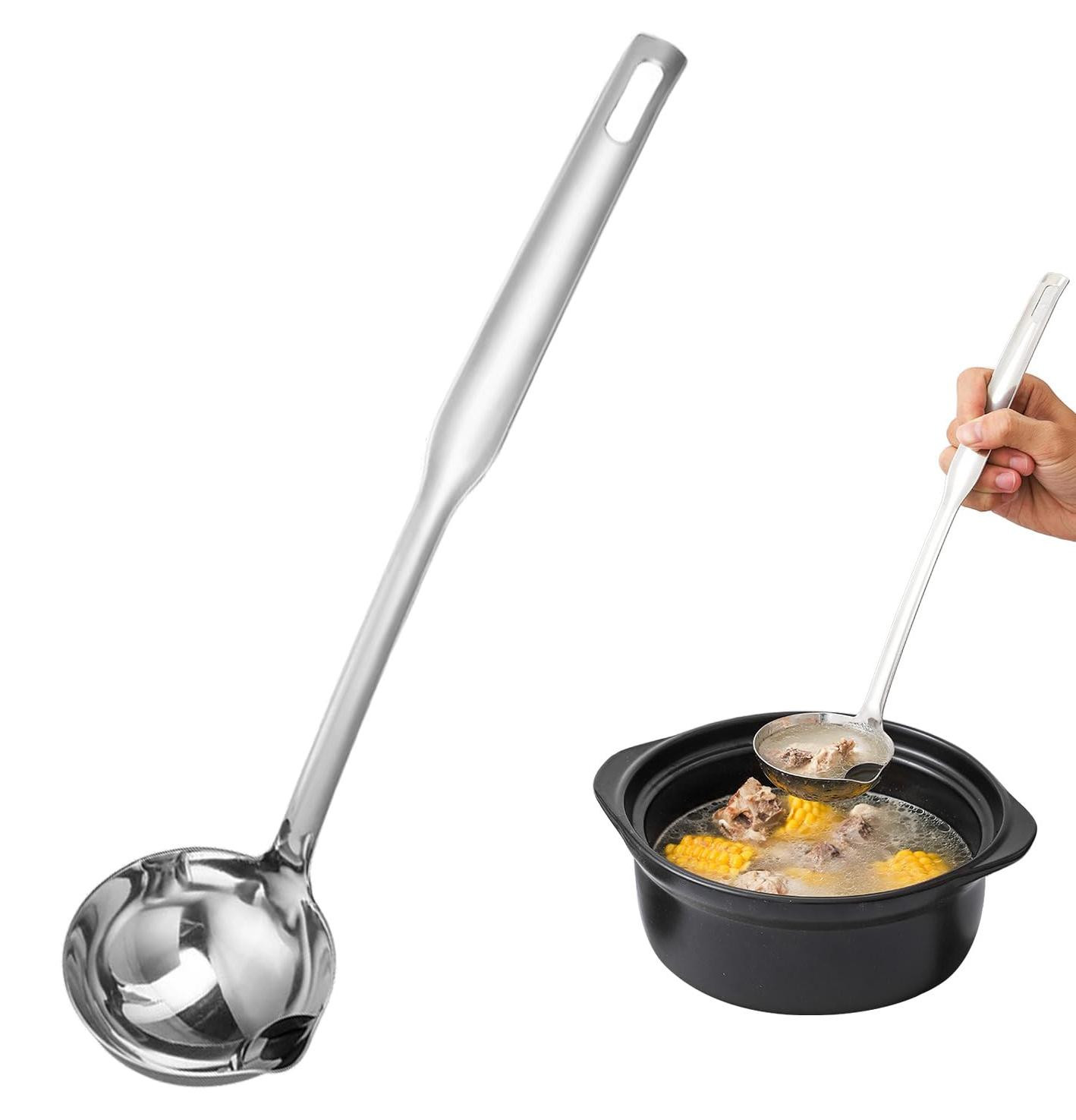 Dripio Vetafscheider-scheplepel van roestvrij staal, 32 cm