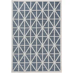 benuta Pop In- & Outdoor-Teppich Orion Blau 160x230 cm - Teppich für Balkon, Terrasse & Garten