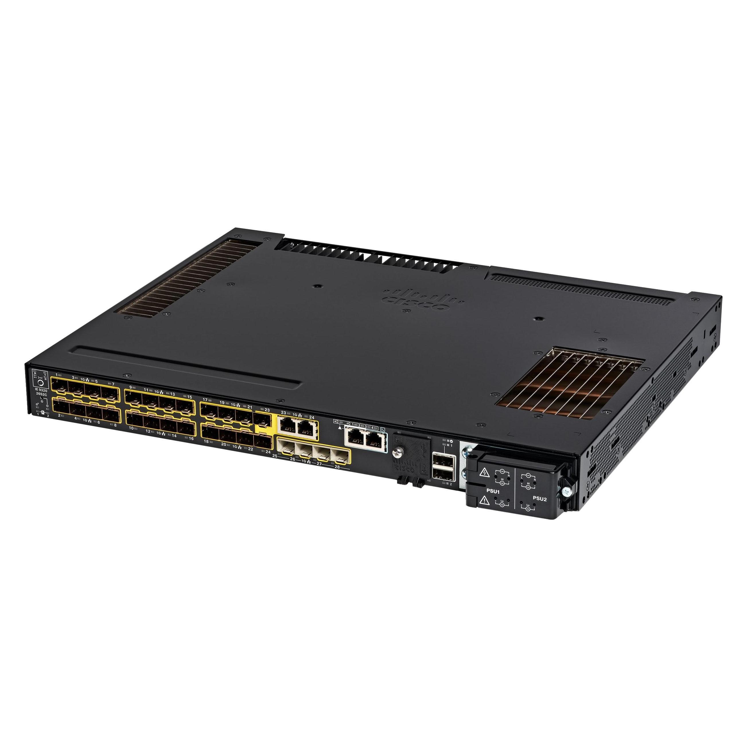 Cisco IE9300 W/ 24 PORTS GE SFP (22 Ports) (IE-9320-26S2C-E)