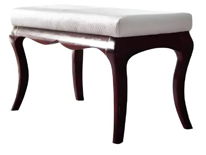 Xlmoebel Hocker Eleganter Hocker im Antik-Stil mit gepolstertem Sitz (Hocker, 1 St., Hocker), Hergestellt in Europa
